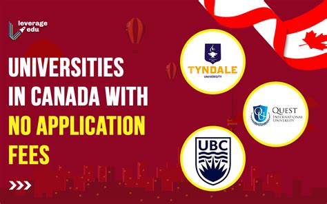 Do all Canadian universities have application fee